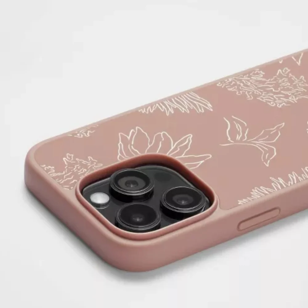 Floral Apple iPhone 14 Plus Phone Case | Heyday- Warm Taupe